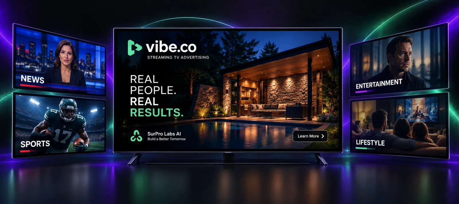 HVAC video ad running across connected TV and streaming screens